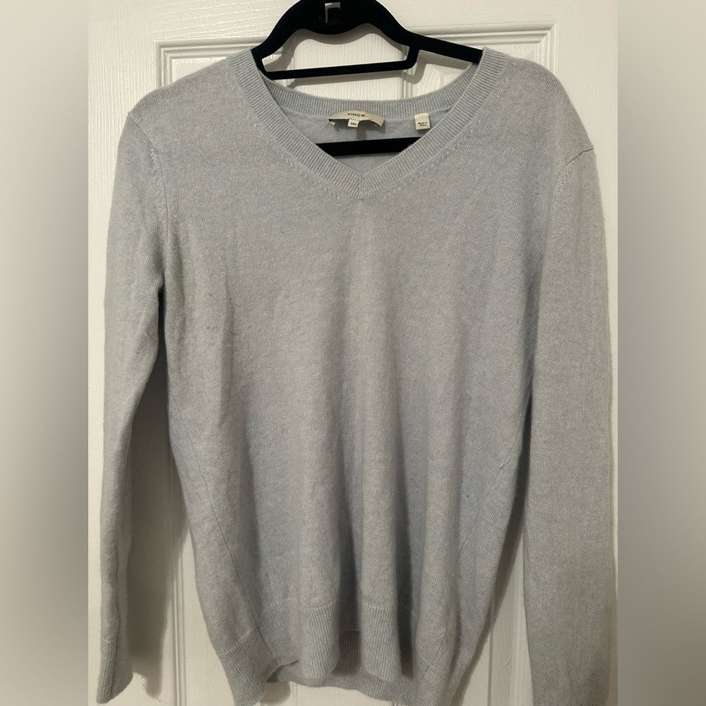 Vince light blue cashmere sweater
